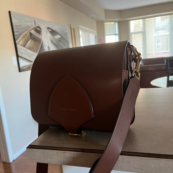 Burberry crossbody leather bag (brown) - Picture 4 of 11
